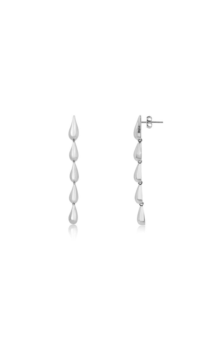 The Lovery Fine Jewelry Teardrop Dangle Earrings, Main, color, Sterling Silver