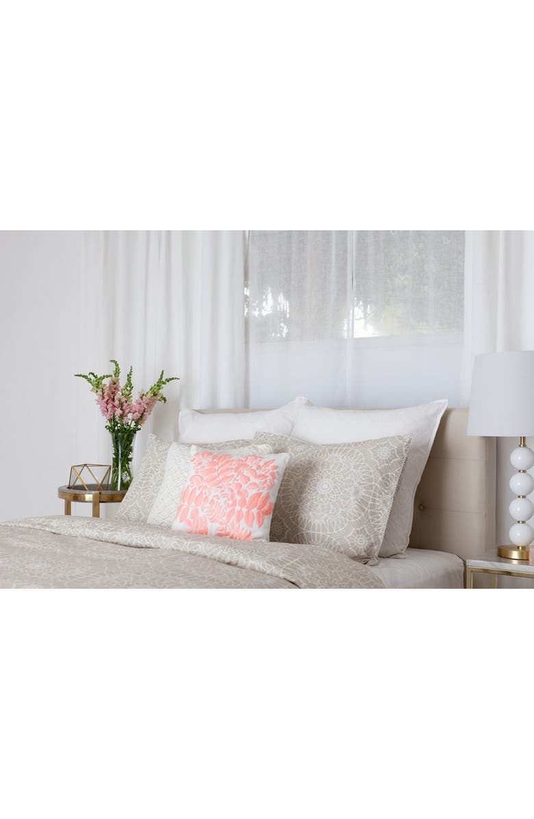 cupcakes and cashmere 'Lace Medallion' Duvet Cover, Alternate, color, 