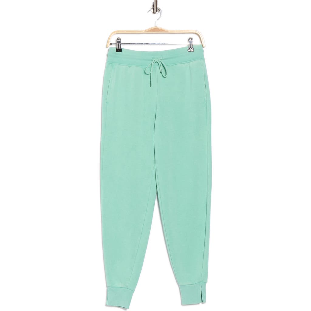 Yogalicious Washed Baby Fleece Joggers In Green