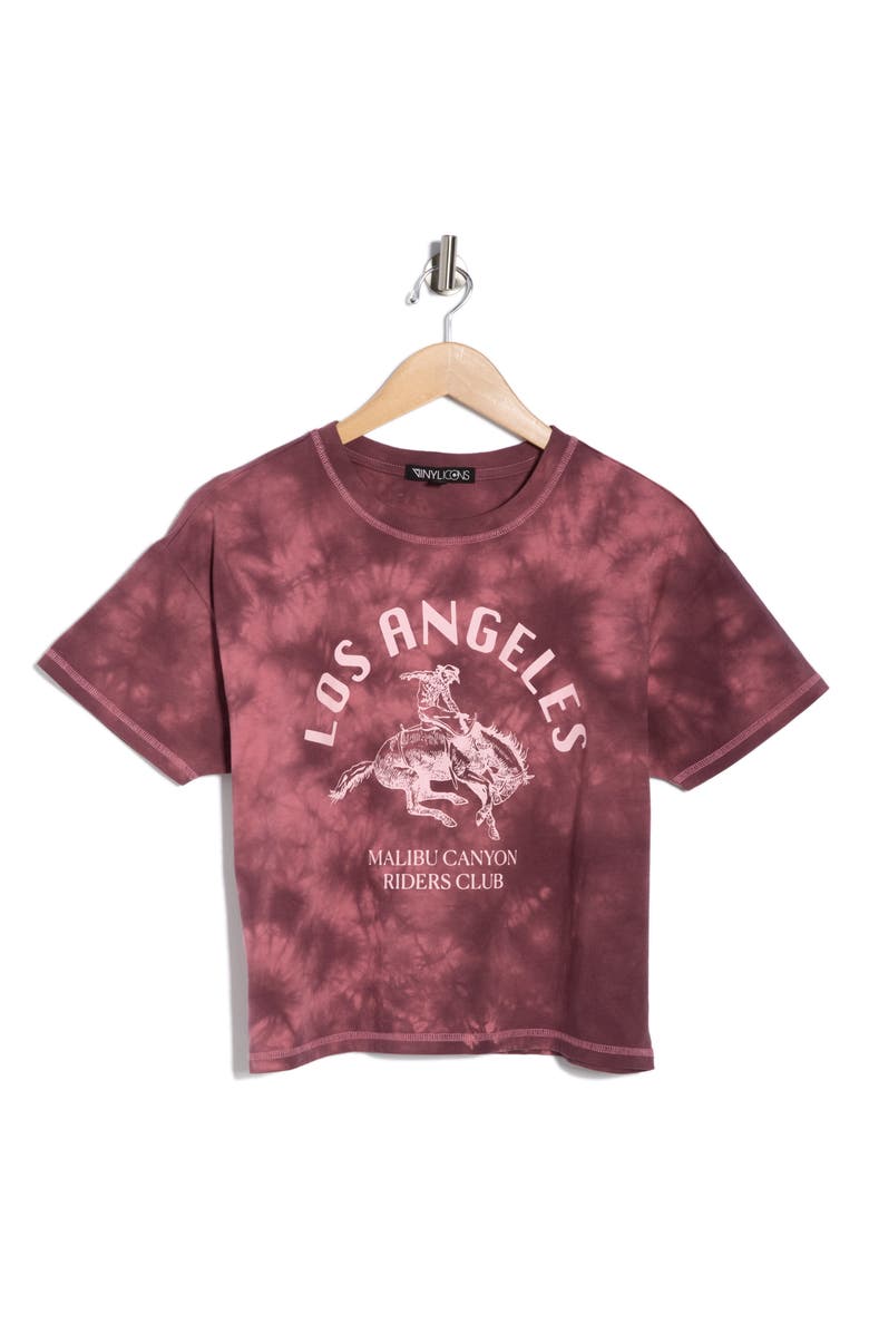 Vinyl Icons Malibu Riders Club Graphic T-Shirt, Alternate, color, Maroon