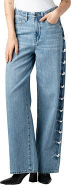 BLANKNYC Franklin Studded Barrel Leg Jeans