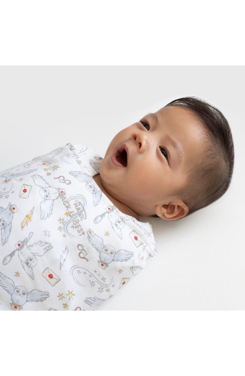 HALO Harry Potter 100% Cotton 1.5 TOG Sleepsack Swaddle, 3-Way Adjustable Wearable Blanket, Alternate, color, Harry Potter Messenger