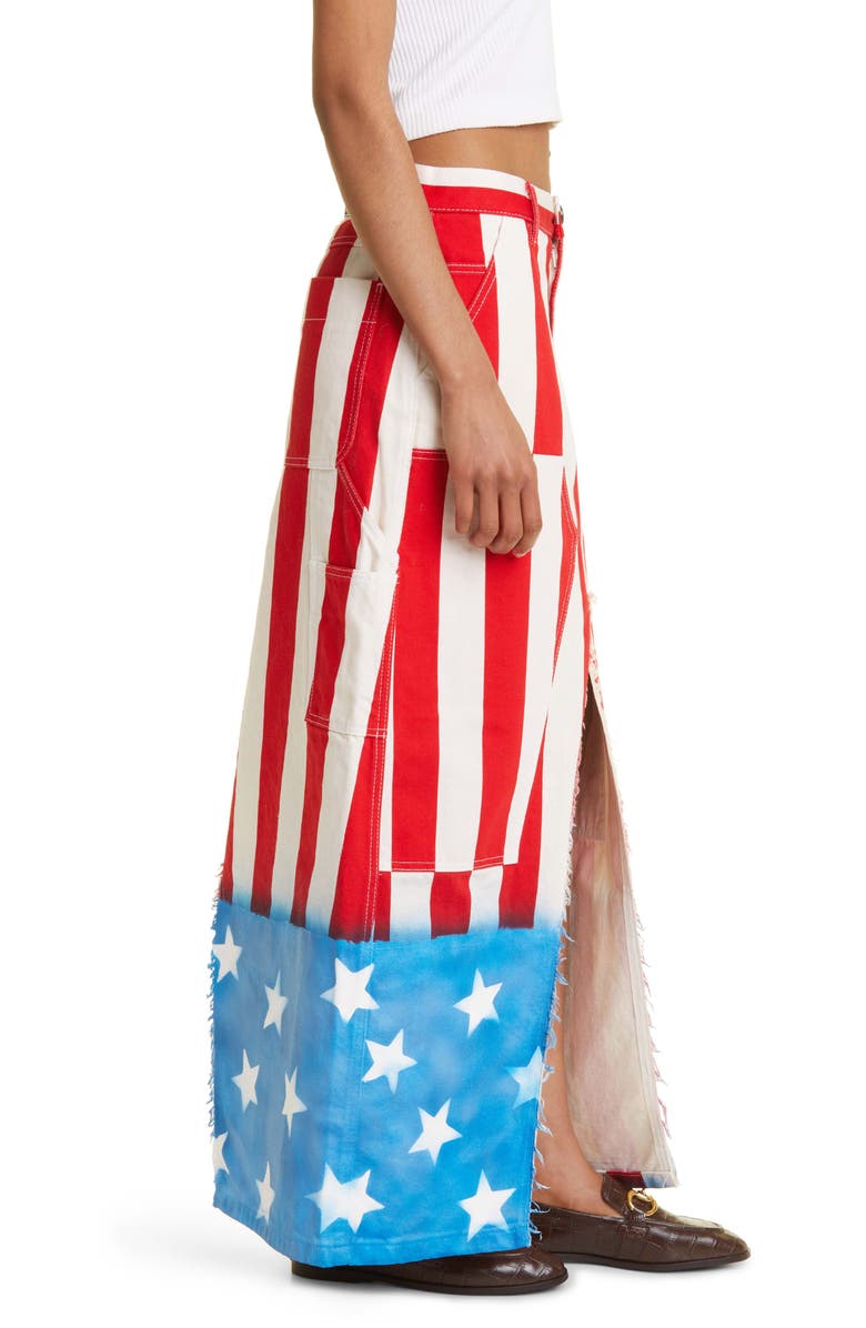 Meryll Rogge x Beni Bischof Long Workwear Skirt, Alternate, color, 