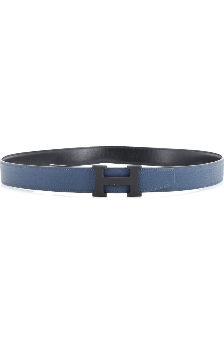 Pre-Owned Hermes Constance Reversible Belt Leather with So Black Matte Hardware Wide, Alternate, color, Black