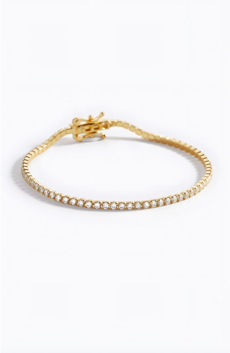 Mint & Lily Classic Tennis Bracelet, Main, color, Gold