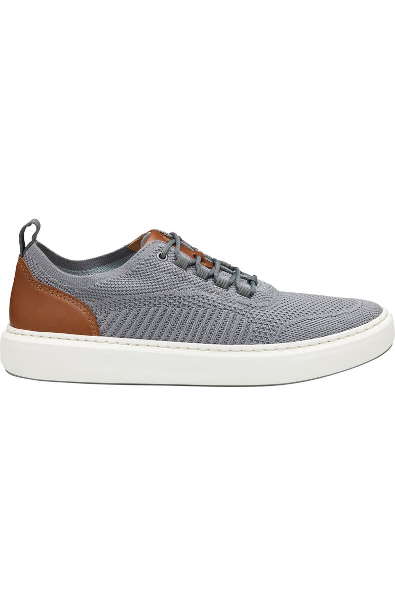 Johnston & Murphy Anders Knit Sneaker, Alternate, color, Gray Knit