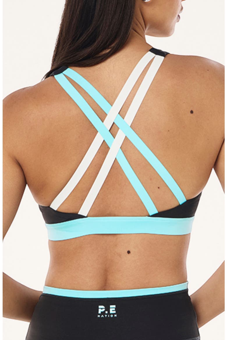 Lumify Strappy Sports Bra, Alternate, color, SMOKESTONE