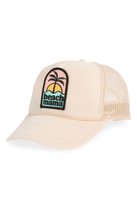 Beach Mama Patch Trucker Hat
