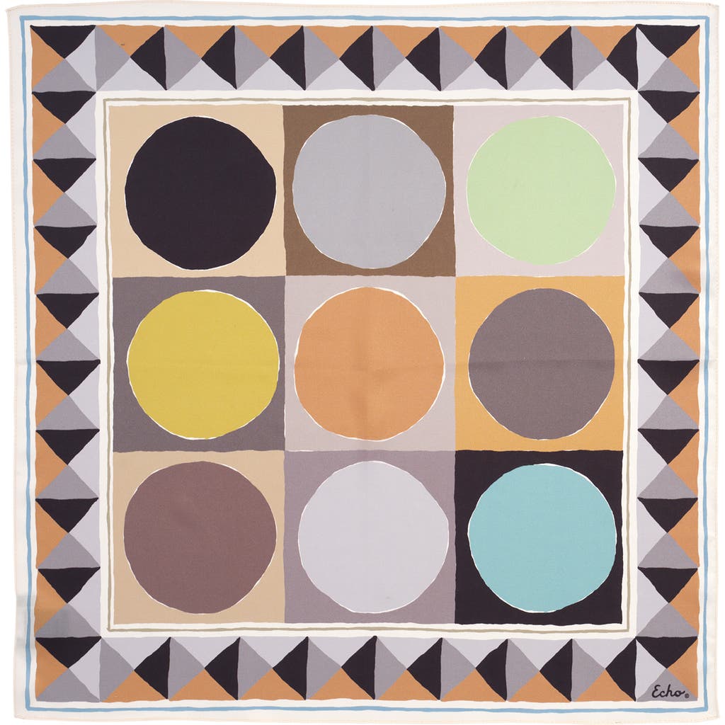 Echo Painted Dots Silk Bandana In Multi