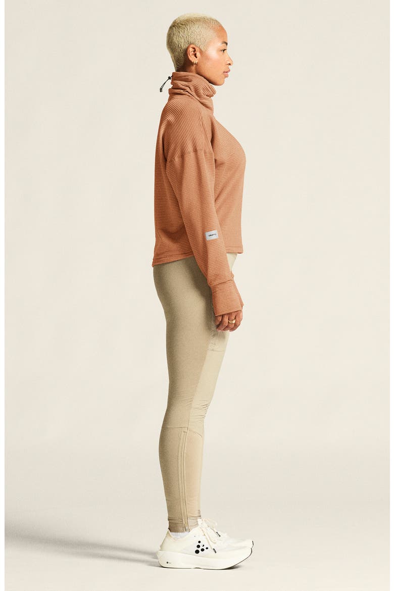 Subz Turtleneck Jersey Sweatshirt, Alternate, color, SYRUP
