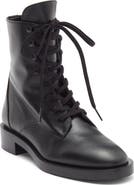 Stuart Weitzman Sondra Lace-Up Combat Boot