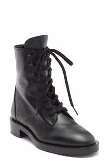 Stuart Weitzman Sondra Lace-Up Combat Boot