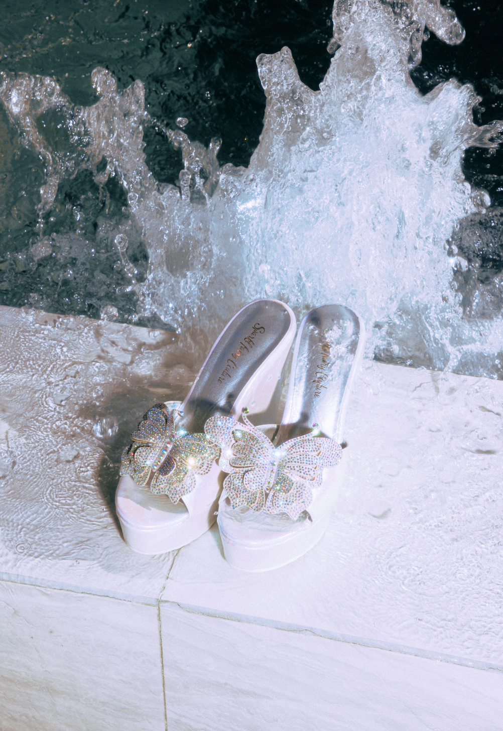 SPARKL MACKENZIE WEDGE, Alternate, color, White