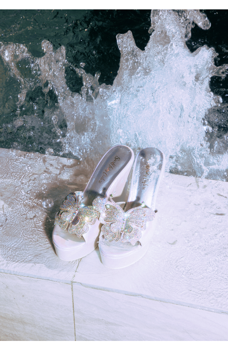 SPARKL MACKENZIE WEDGE, Alternate, color, White