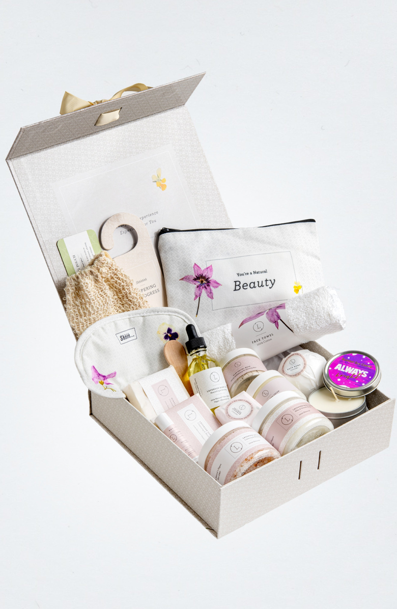 Lizush A Special Day Gift, Birthday Gift Basket, Natural Bath and Body Gift Set, Main, color, NO COLOR