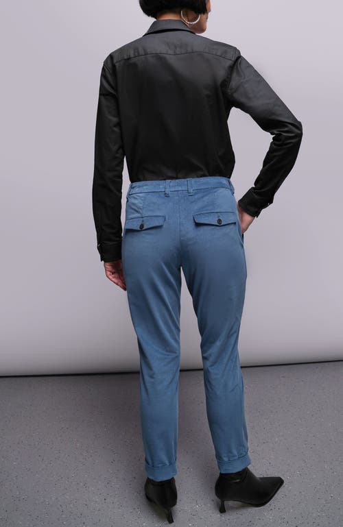 Wildfang The Empower Velveteen Trouser In Blue