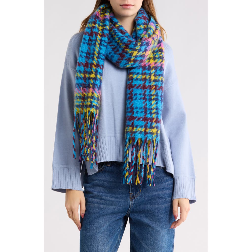 Steve Madden Brushed Twill Scarf In Blue
