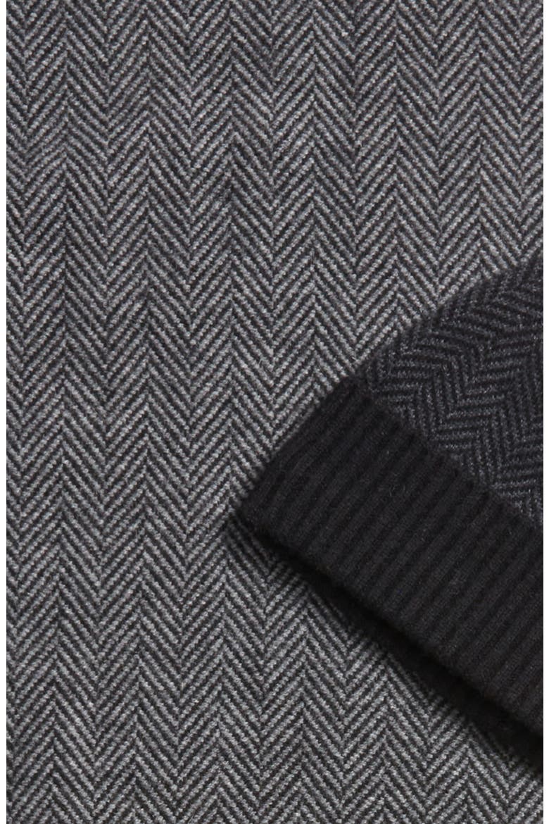 Wool & Cashmere Beanie & Scarf Set, Alternate, color, BLACK