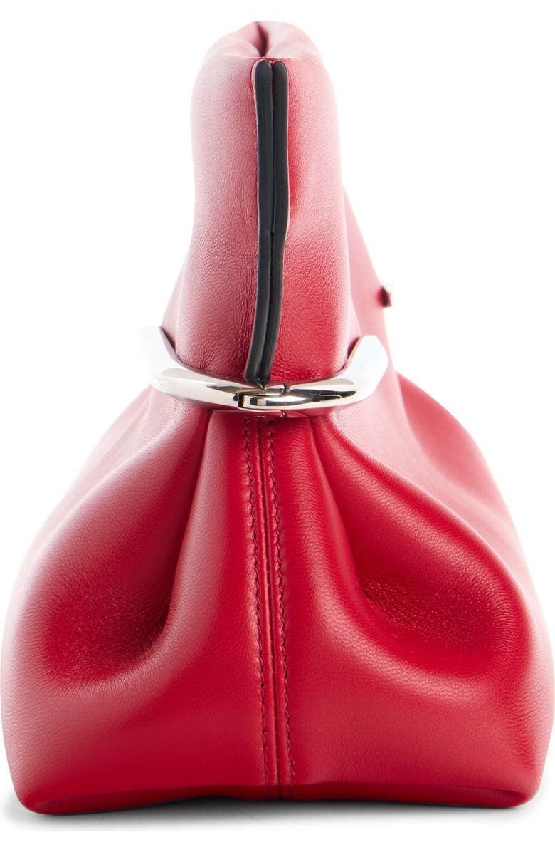 Givenchy Pinch Soft Leather Clutch, Alternate, color, Equestrian Red