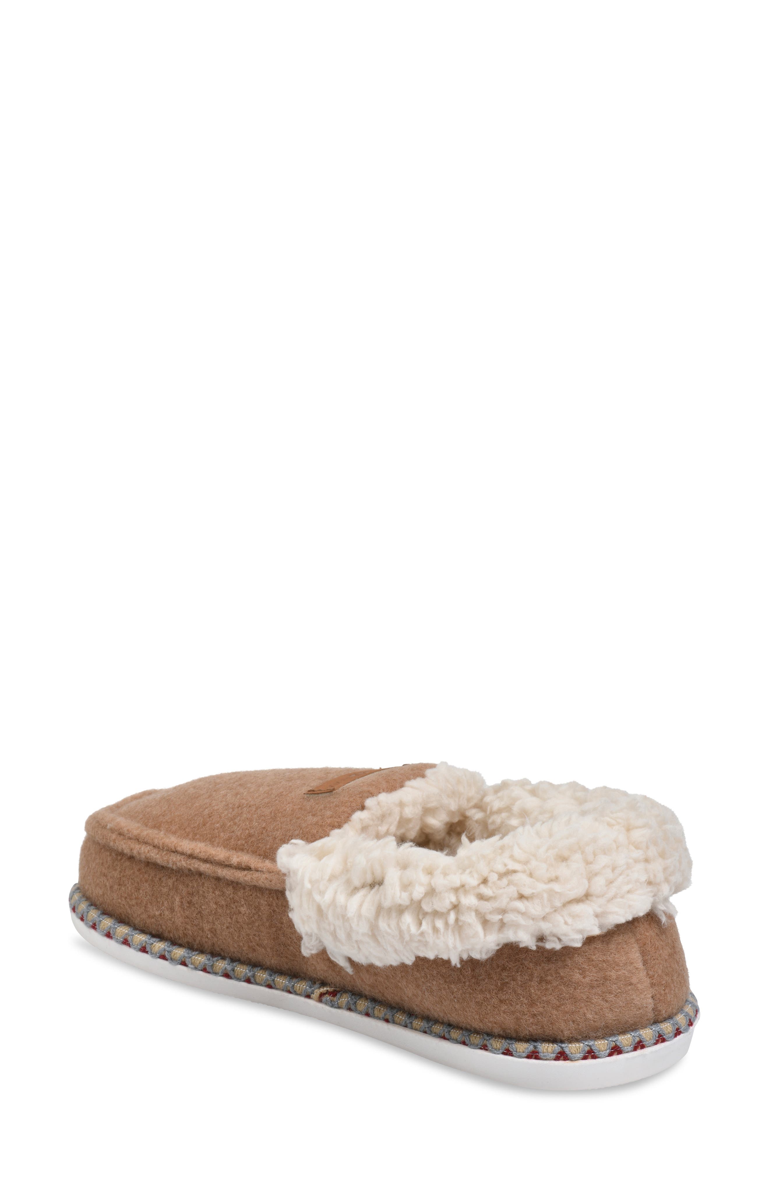 GAAHUU Felt aux Shearling Lined Slipper, Alternate, color, Tan