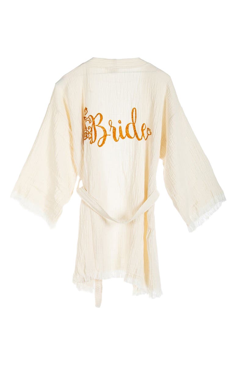 Forever & Always Shoes Thalassa Hande Bridal Short Kimono, Main, color,