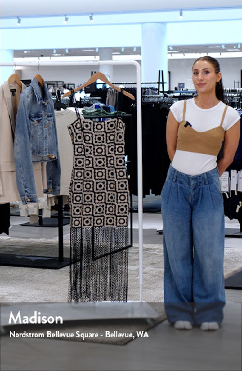 Risette Crochet Fringe Hem Dress, sales video thumbnail