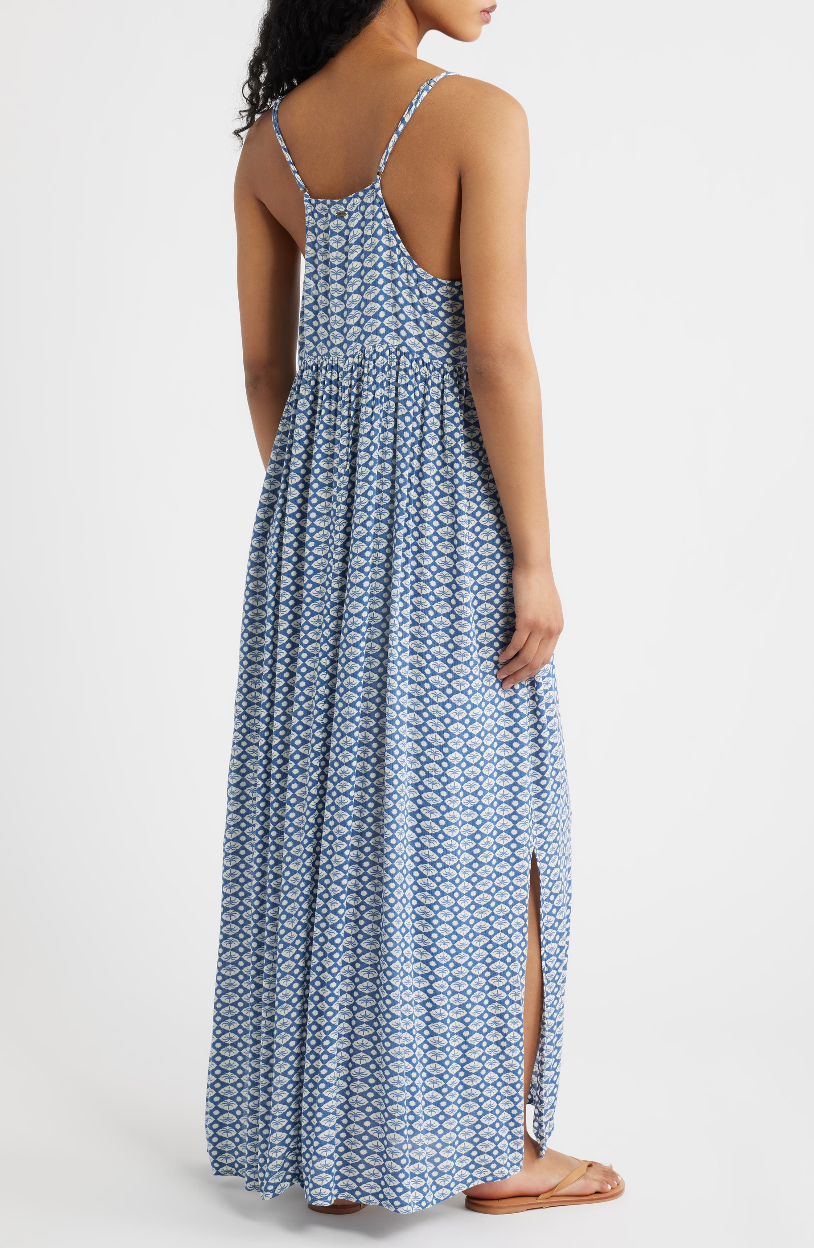 Floral Print Sleeveless Maxi Dress - image 4