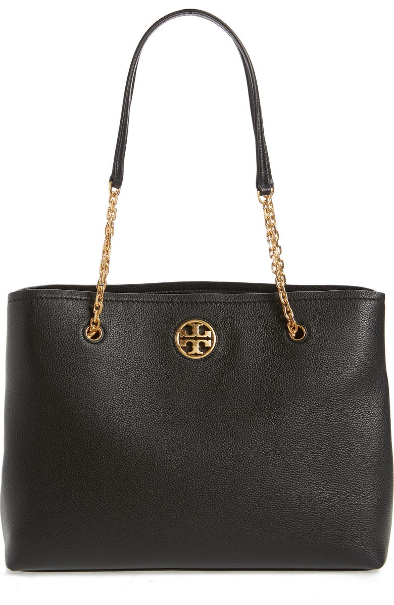 Tory Burch Carson Leather Tote, Main, color,