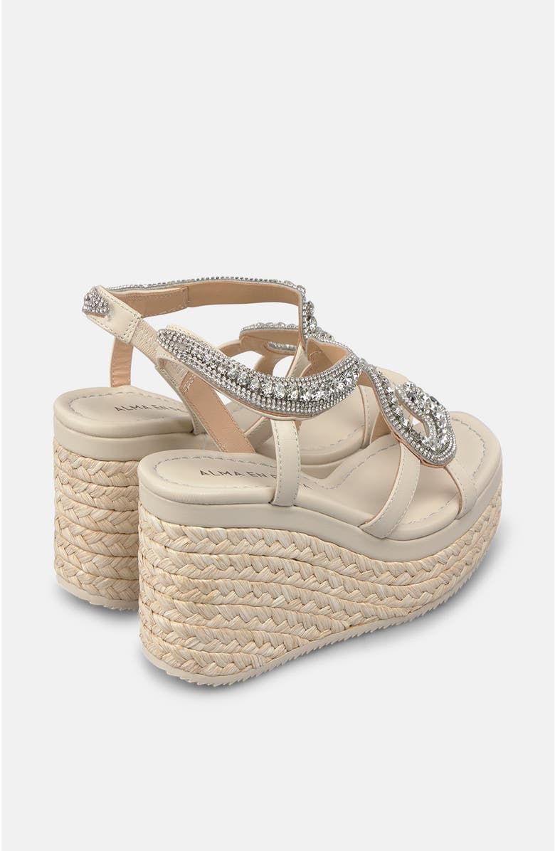 Alma en Pena Mid Wedge With Snake, Alternate, color, White