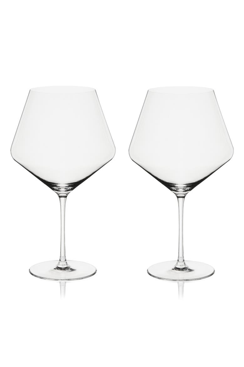 Reserve Liminal Burgundy Wine Glasses Set of 2, Alternate, color, Clear
