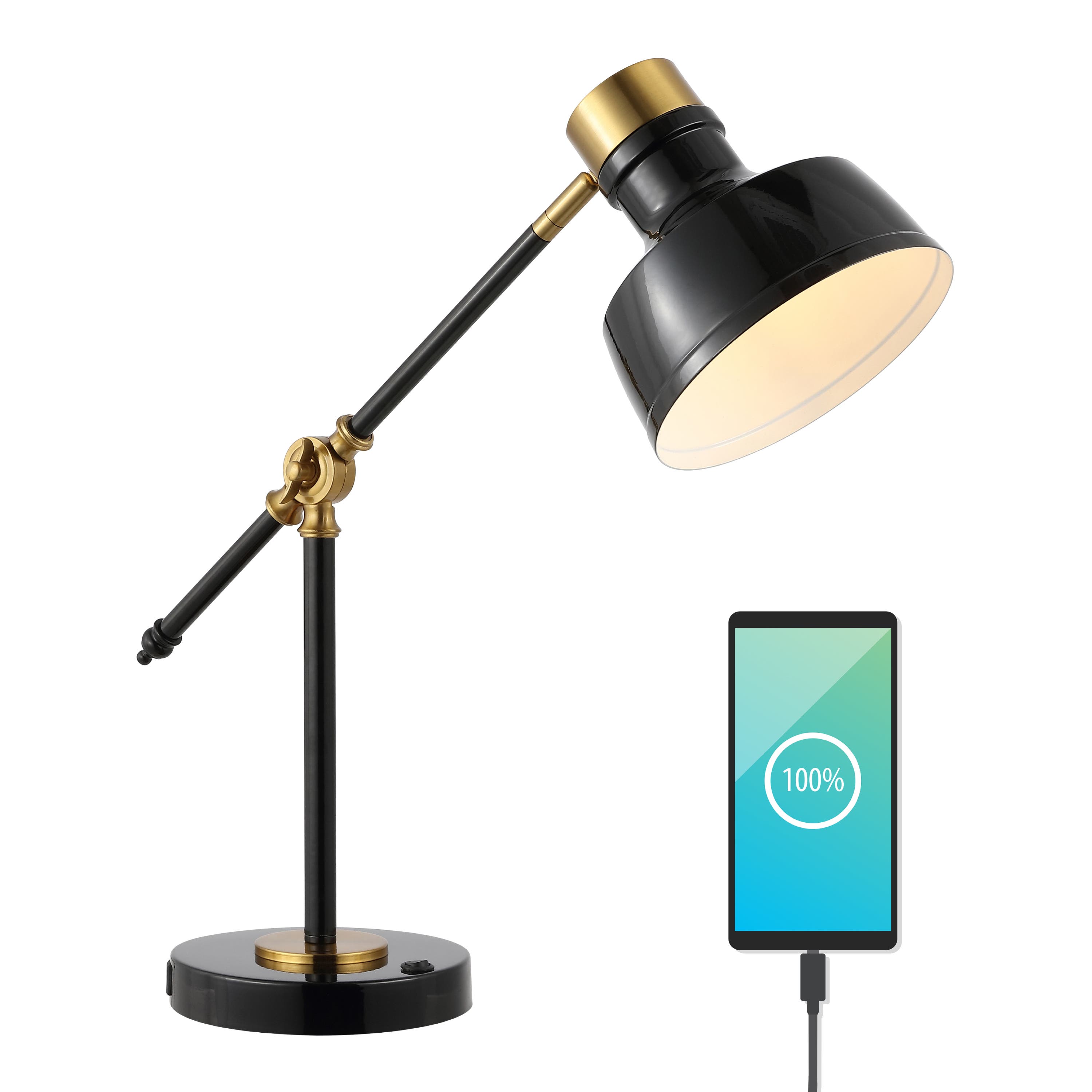 Black/Brass Gold