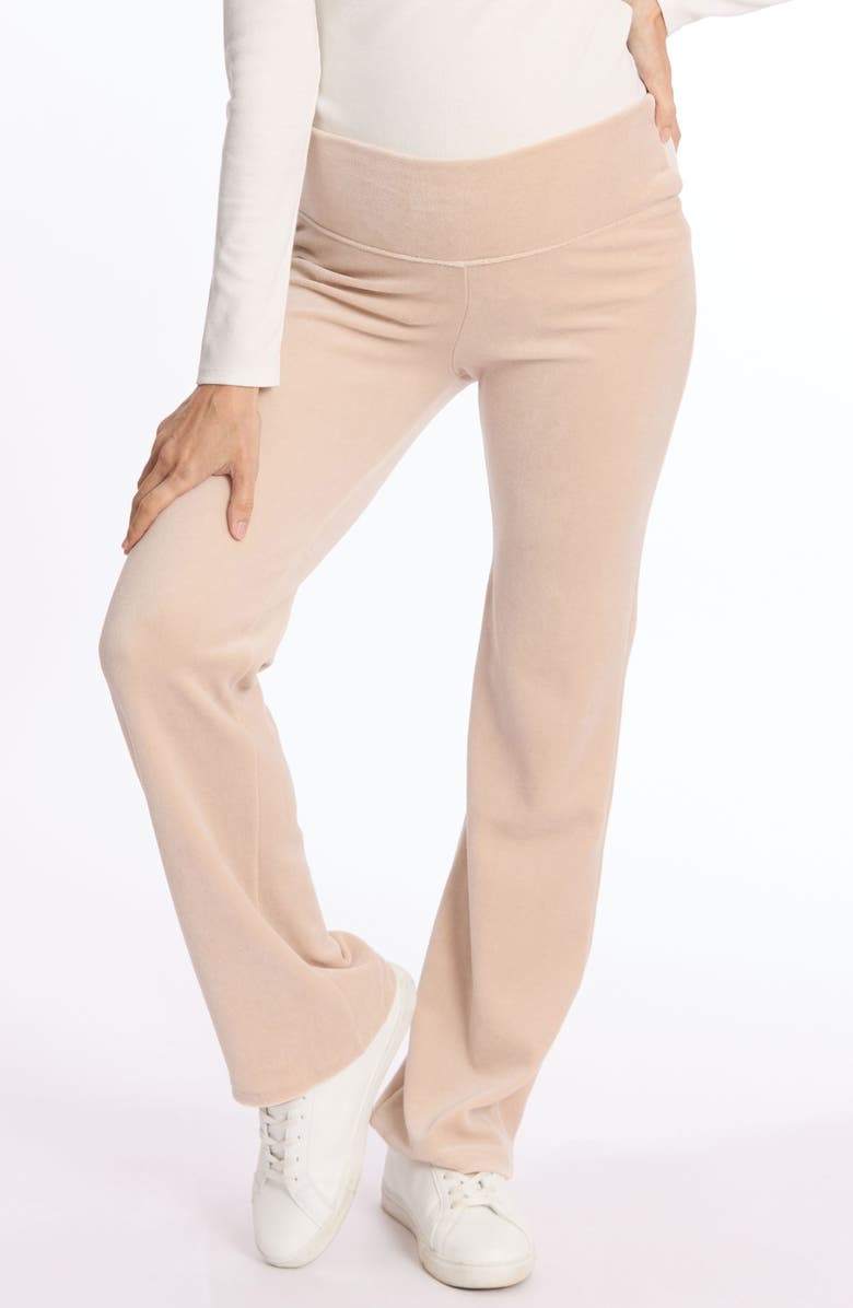 Cache Coeur Enzo Velour Maternity Sleep Pants, Alternate, color,