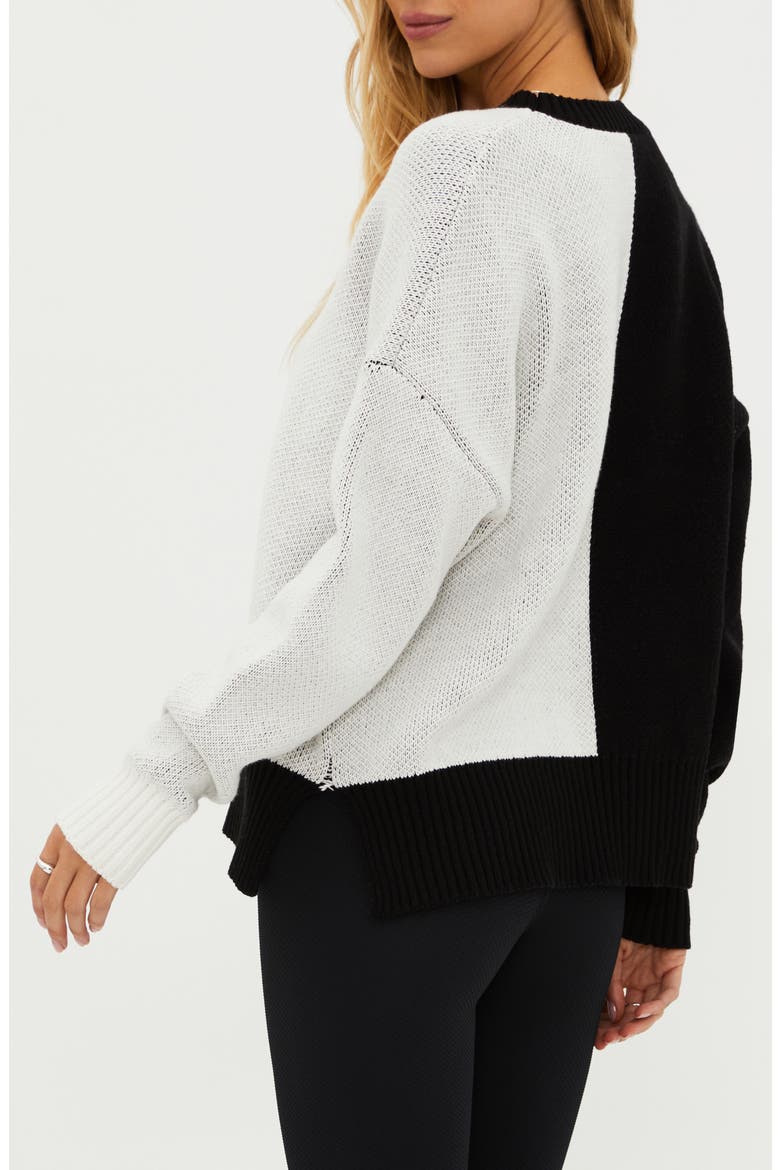 Callie Cotton Blend Sweater, Alternate, color, DARK SIDE