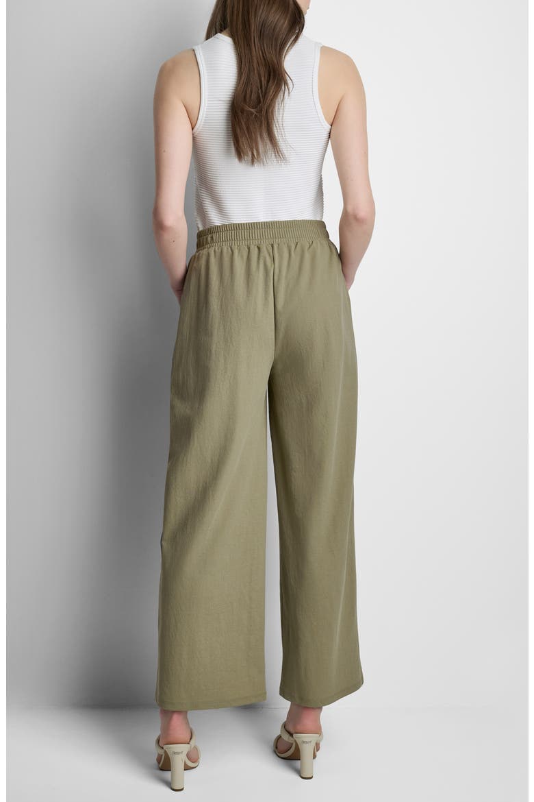 Logo Pull-On Wide Leg Pants, Alternate, color, LGHT FATIGUE