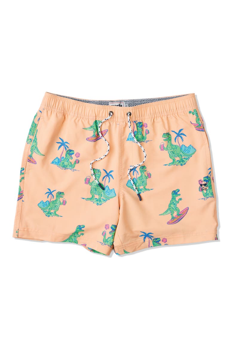 Rad-i-cool Party Starter 5-Inch Swim Trunks, Main, color, NEON CORAL