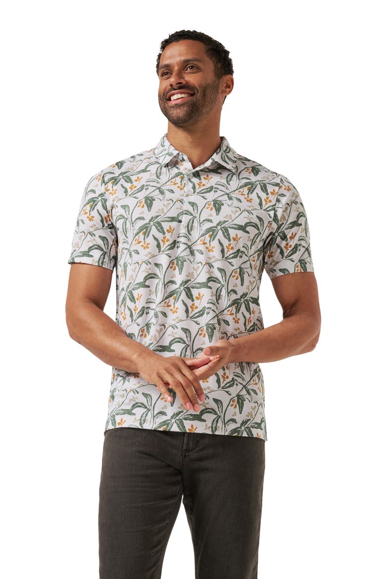 Relationship Status Floral Polo, Alternate, color, WHITE