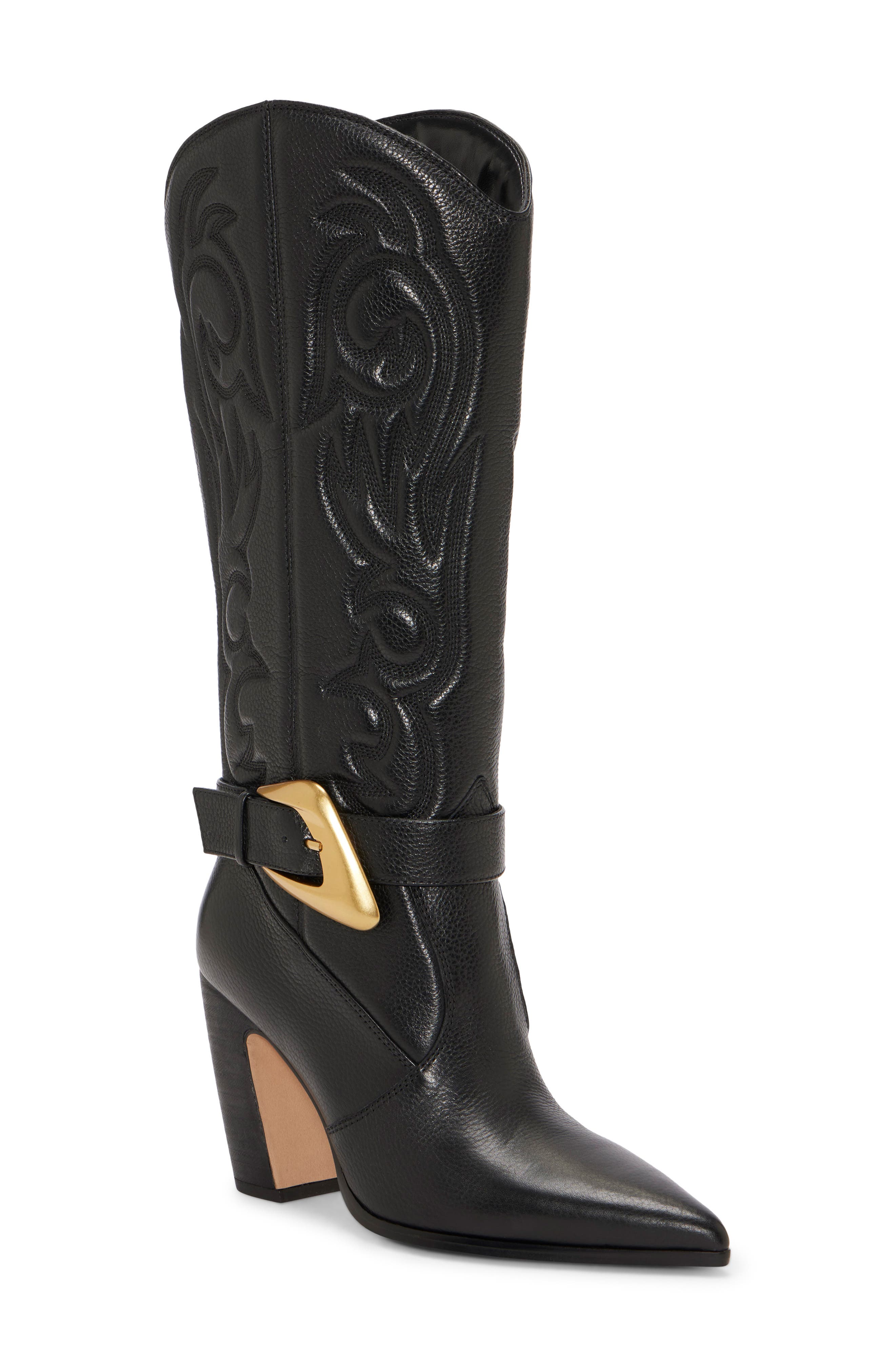 Vince Camuto Biancaa Pointed Toe Western Boot, Main, color, 