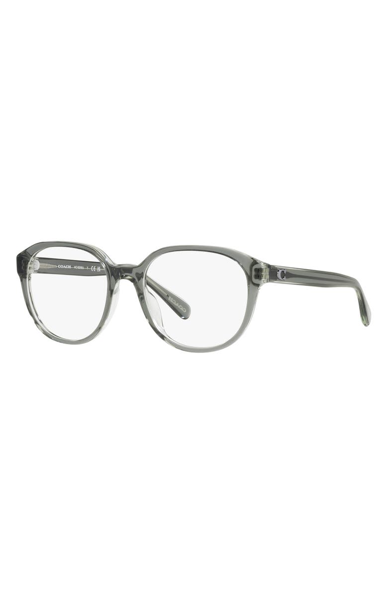 COACH 50mm Round Optical Glasses, Alternate, color, 
