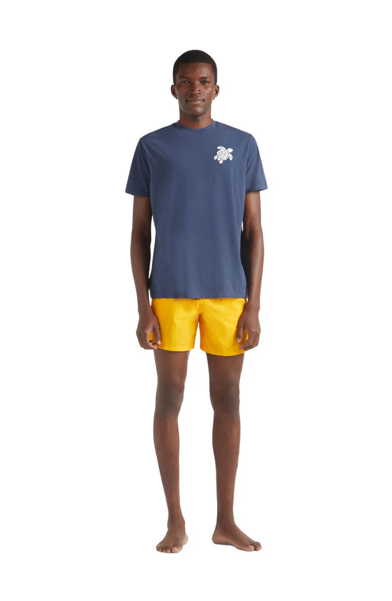 Vilebrequin Swim shorts Starfish Art Water-reactive, Alternate, color, Mango