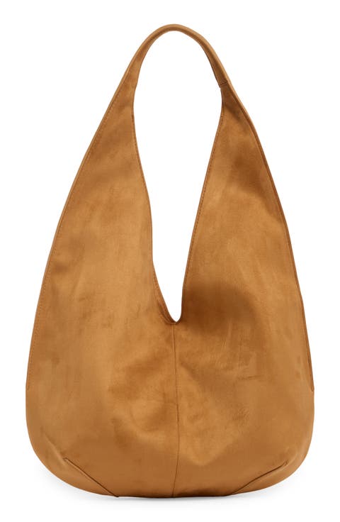 Dara Faux Suede Hobo Bag