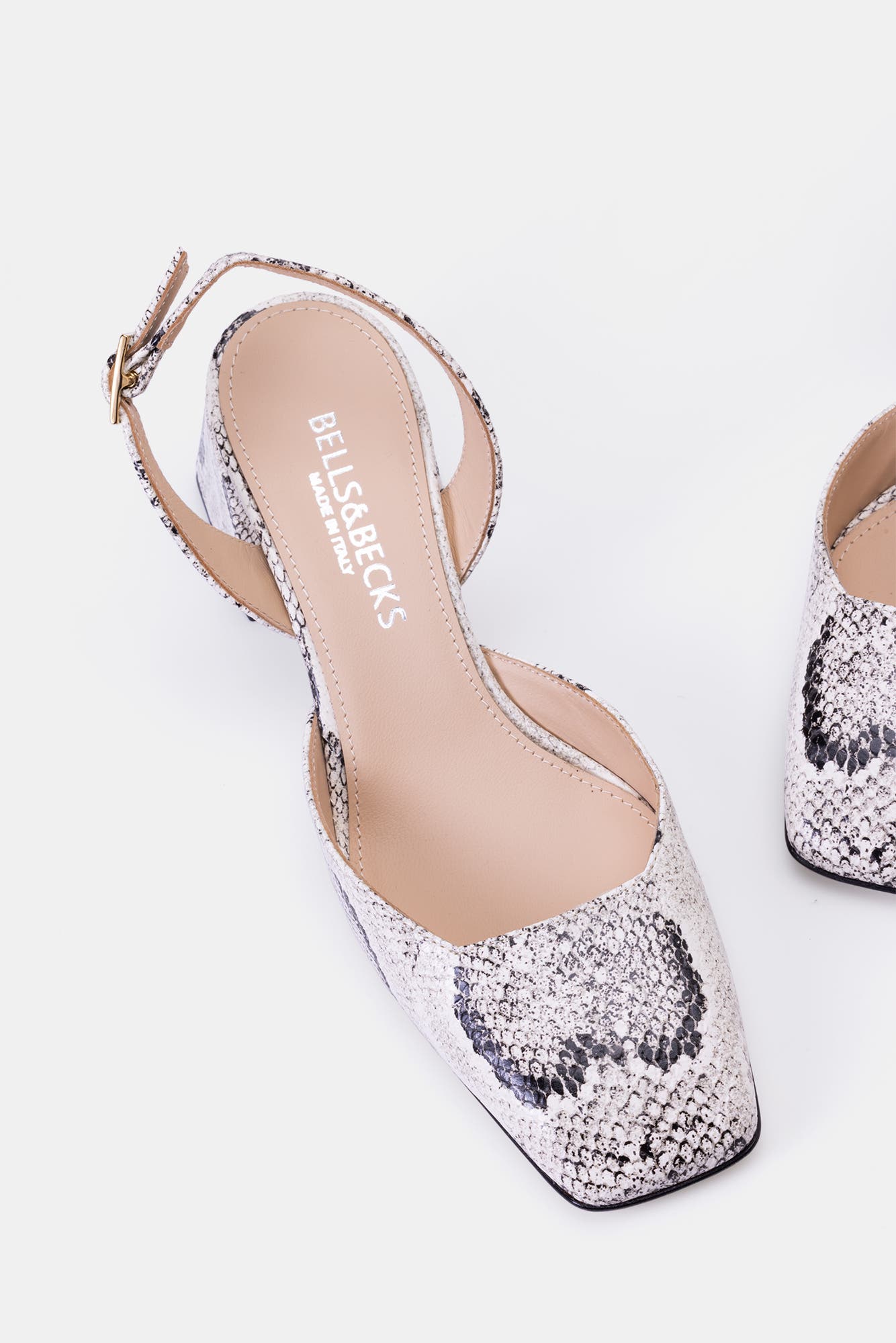 BELLS & BECKS Lana Mid-Heel Slingback, Alternate, color, Snake