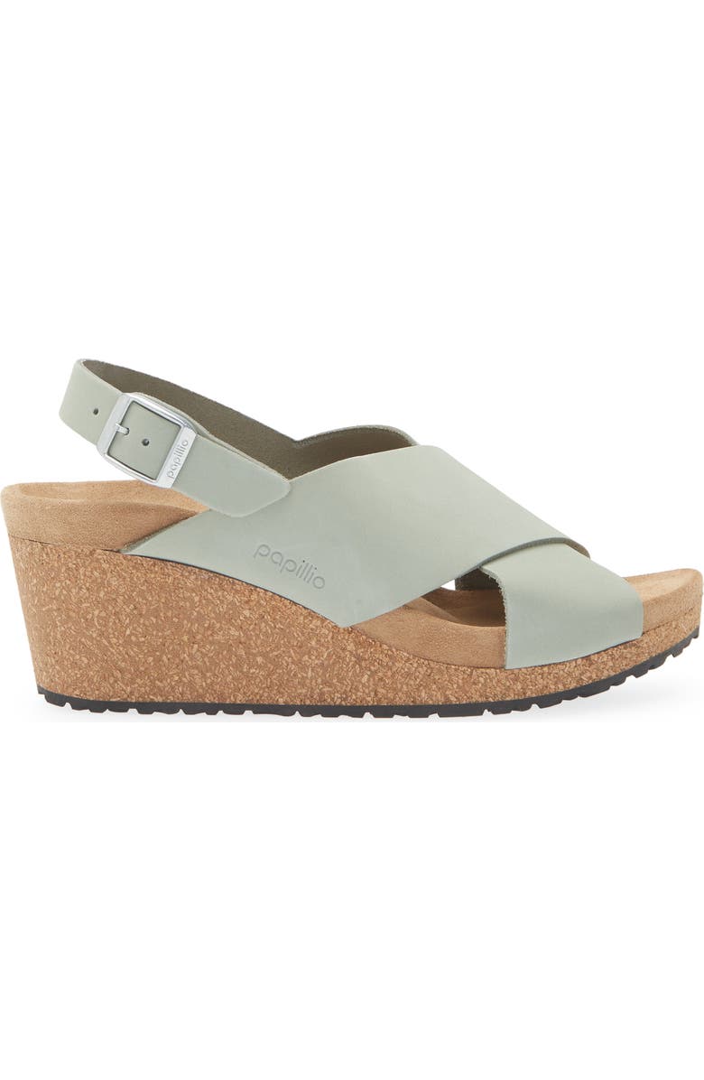 Birkenstock Papillio by Birkenstock Samira Slingback Sandal, Alternate, color, Pure Sage Nubuck