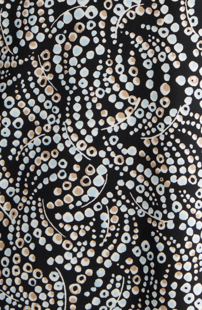 AK ANNE KLEIN Split Neck Top, Alternate, color, Anne Black Multi