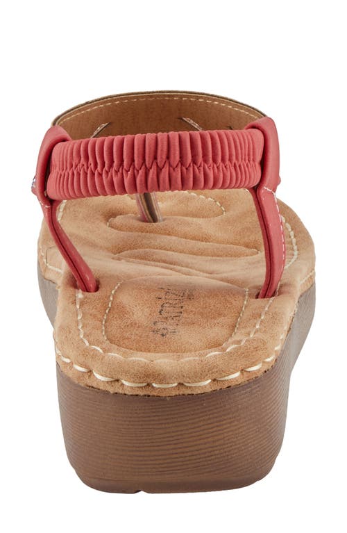 Patrizia By Spring Step Toshira Wedge Sandal In Red