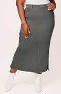 SLINK Jeans Denim Midi Skirt