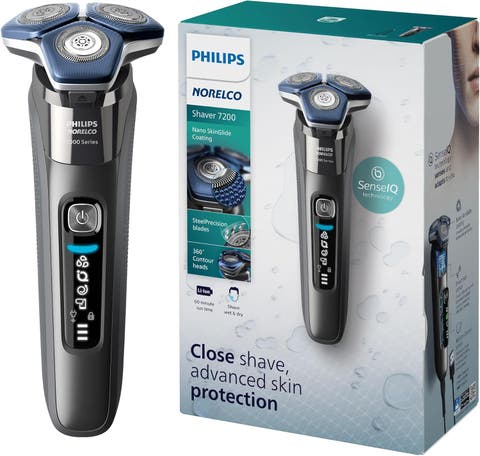Shaver 7200,  Rechargeable Wet & Dry Electric Shaver with SenseIQ