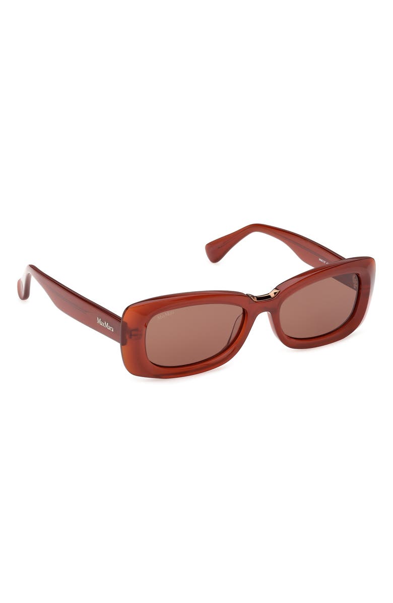 Max Mara 53mm Rectangular Sunglasses, Alternate, color, 