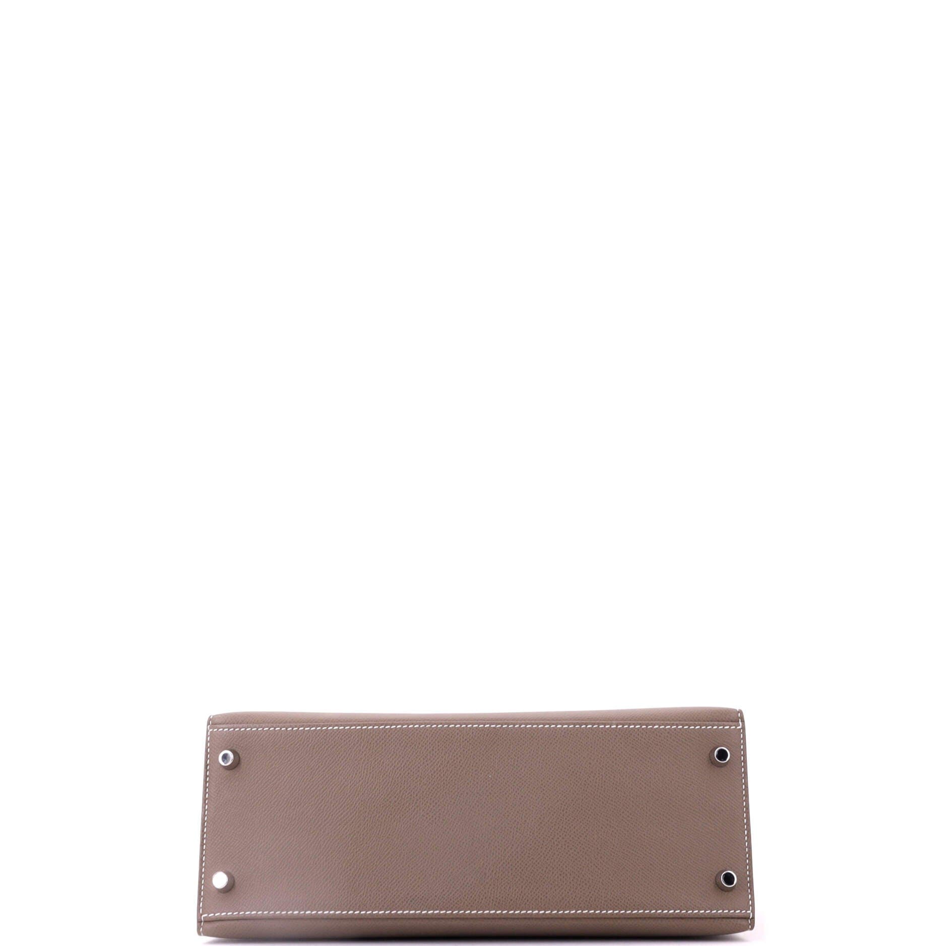 Kelly Handbag Grey Epsom with Palladium Hardware 28, Alternate, color, Grey