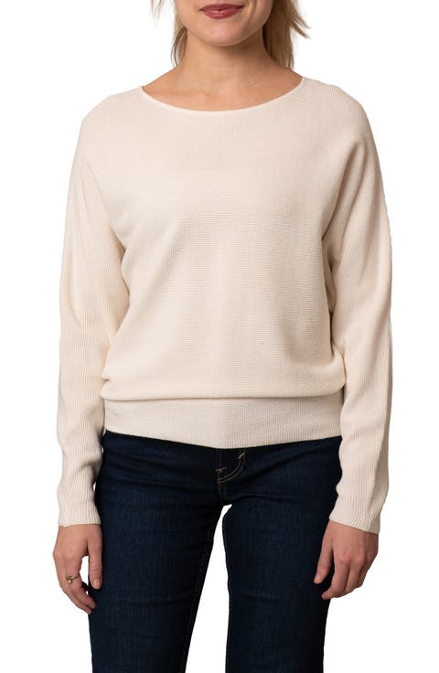 Yummy Dolman Waffle Knit Sweater