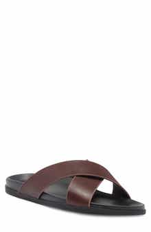 Blake Mckay Jake Cross Strap Leather Sandal